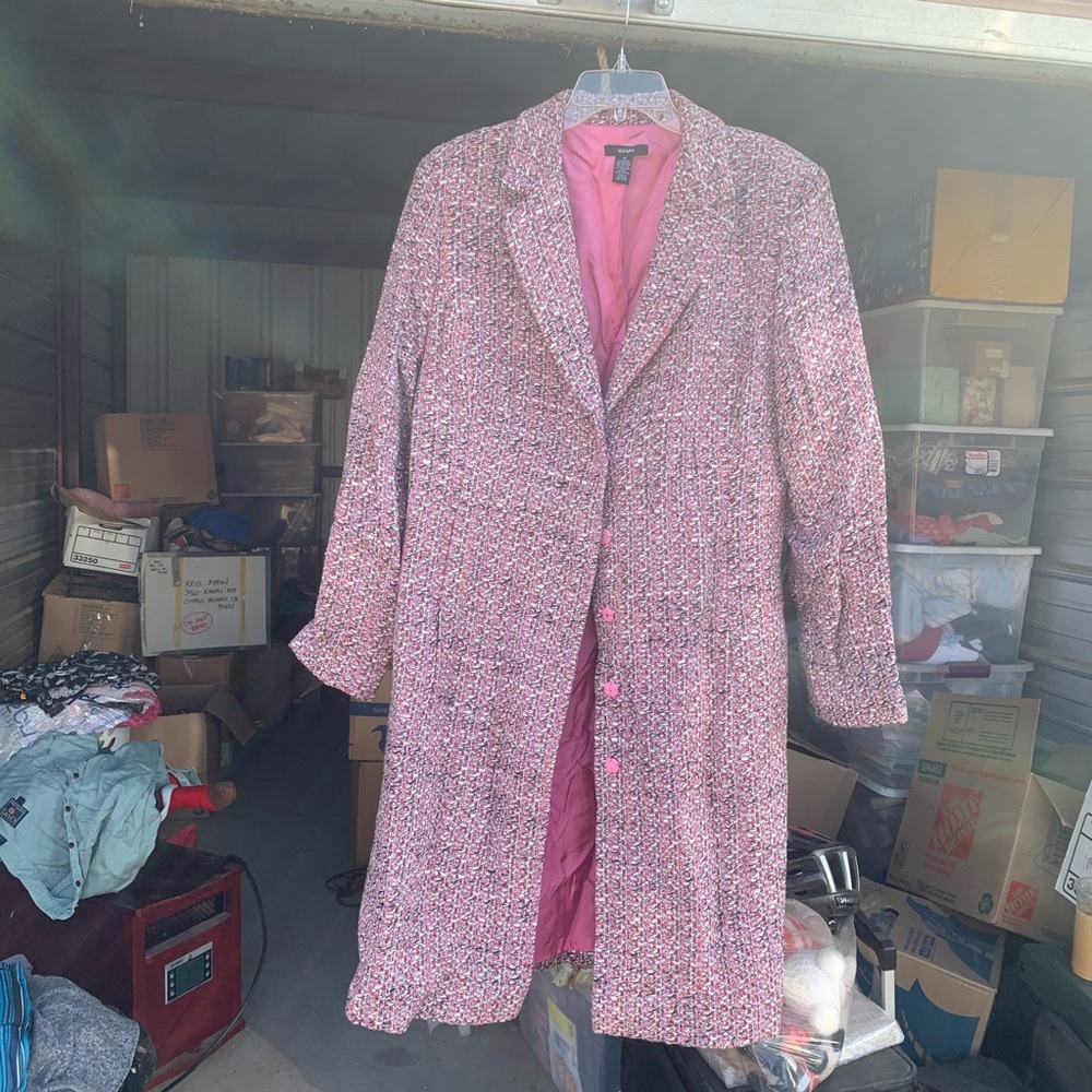 Alfani Long Dress Coat Jacket size 14